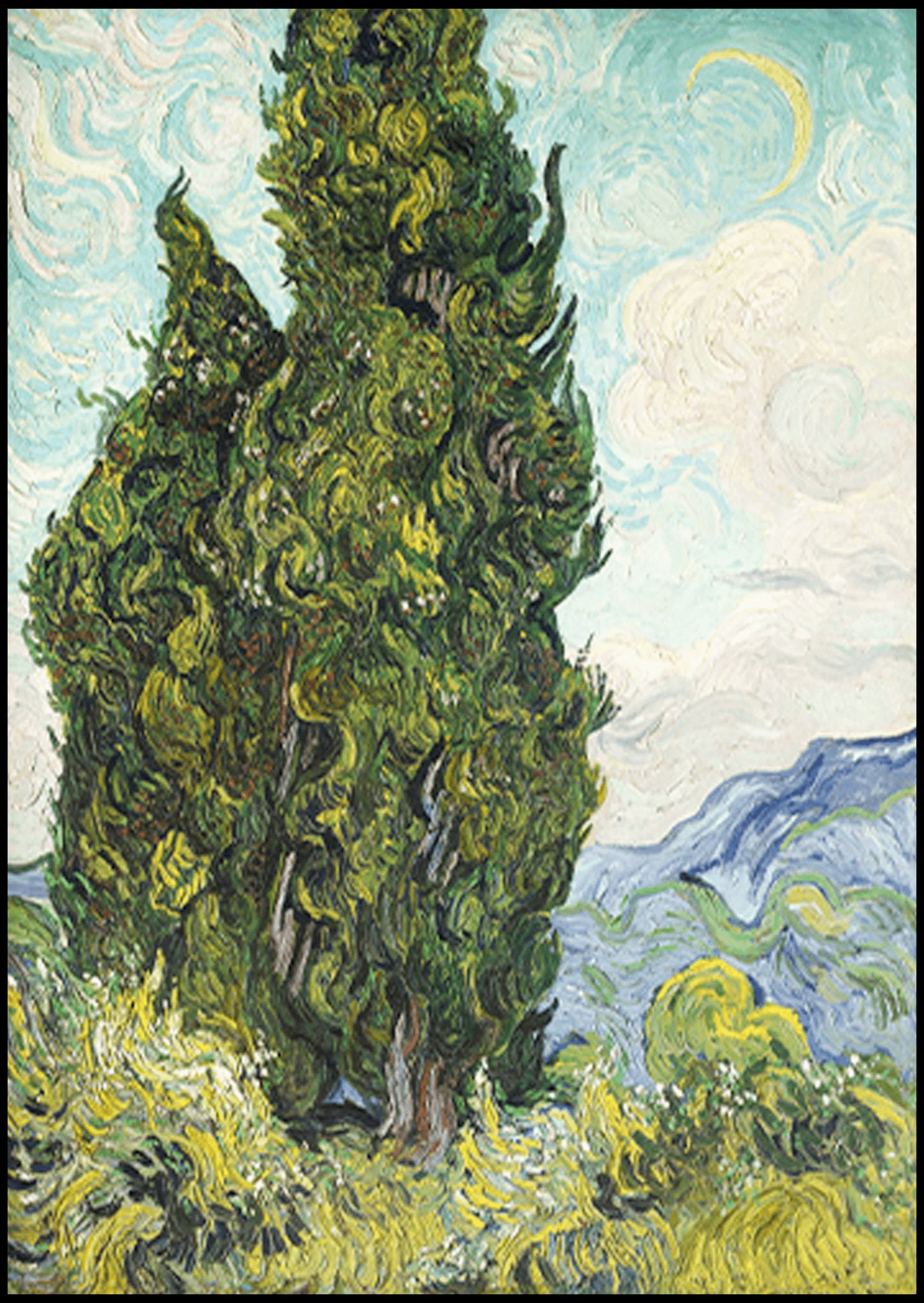 "Vincent Van Gogh - Cypresses"