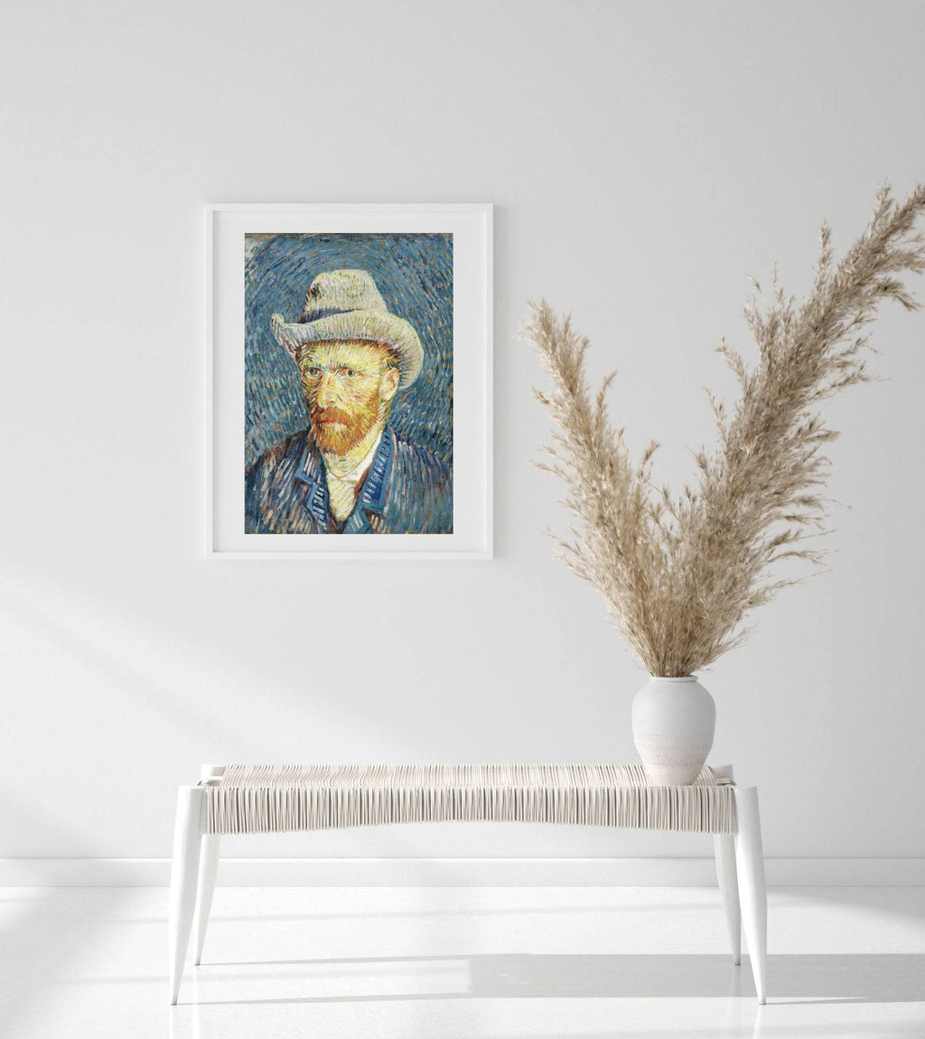 "Vincent Van Gogh - Self-Portrait with Grey Felt Hat"