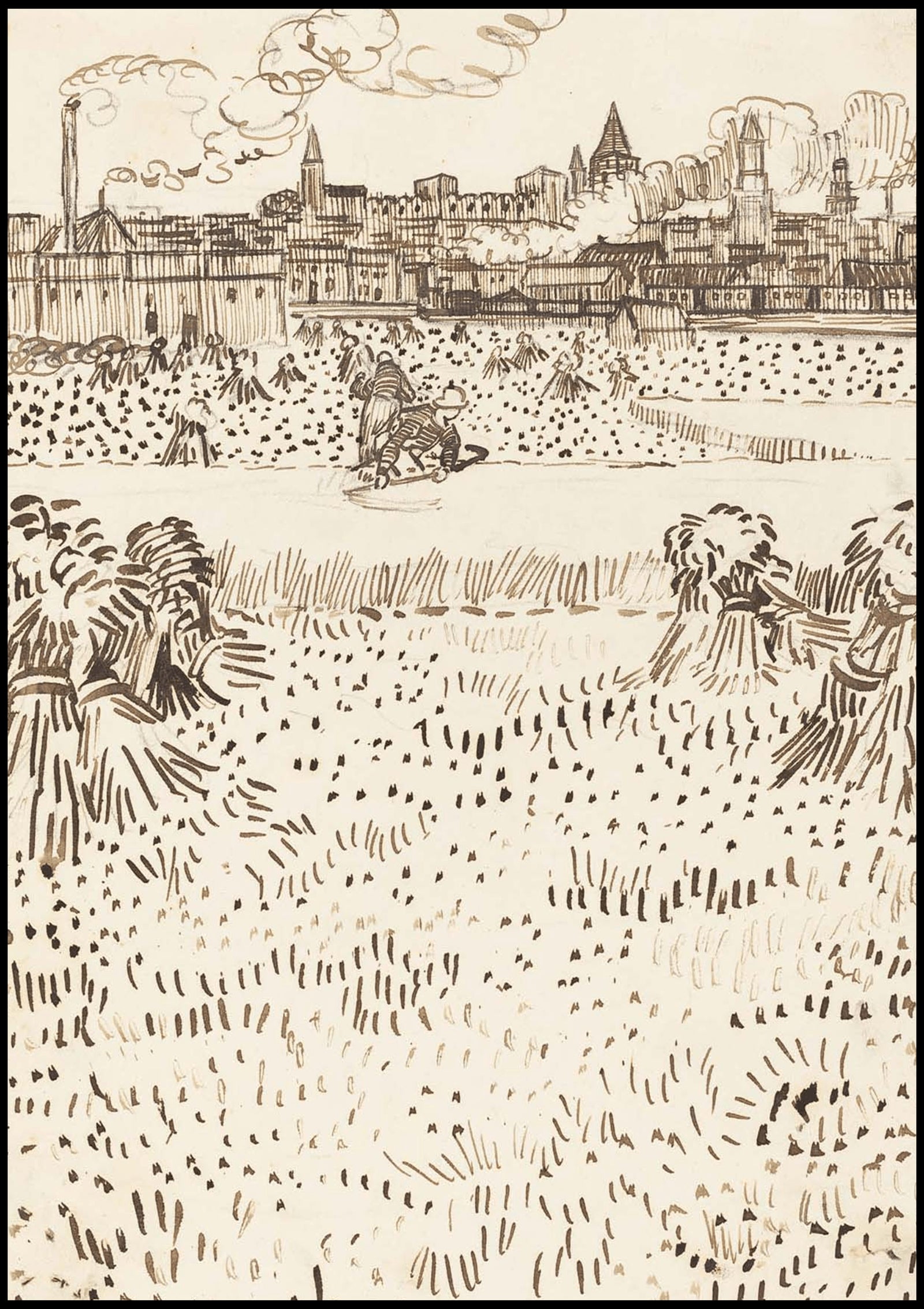 "Vincent Van Gogh - Arles 'View from the Wheat Fields'"