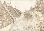 "Vincent Van Gogh - Street in Saintes-Maries-de-la-Mer"