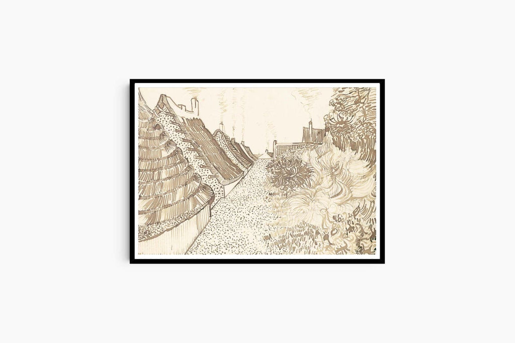 "Vincent Van Gogh - Street in Saintes-Maries-de-la-Mer"