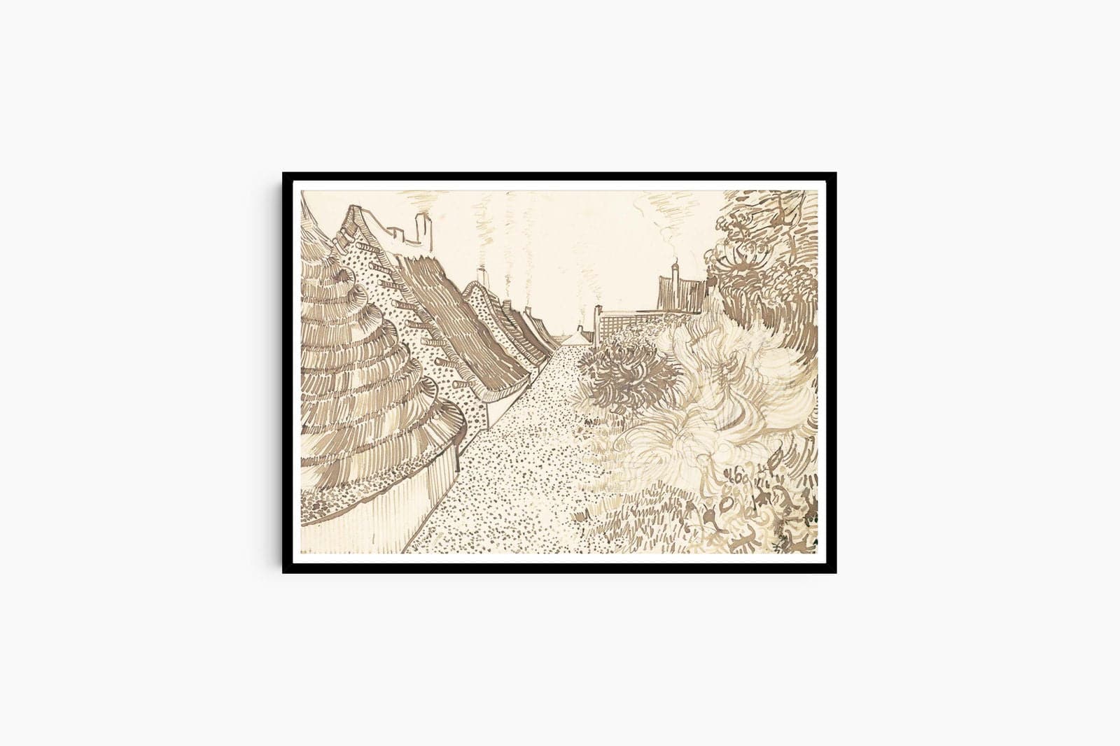 "Vincent Van Gogh - Street in Saintes-Maries-de-la-Mer"