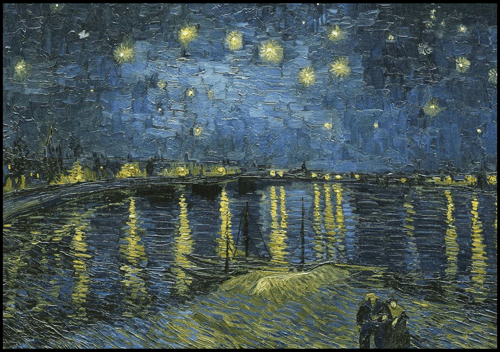 "Vincent Van Gogh - Starry Night Over the Rhône"