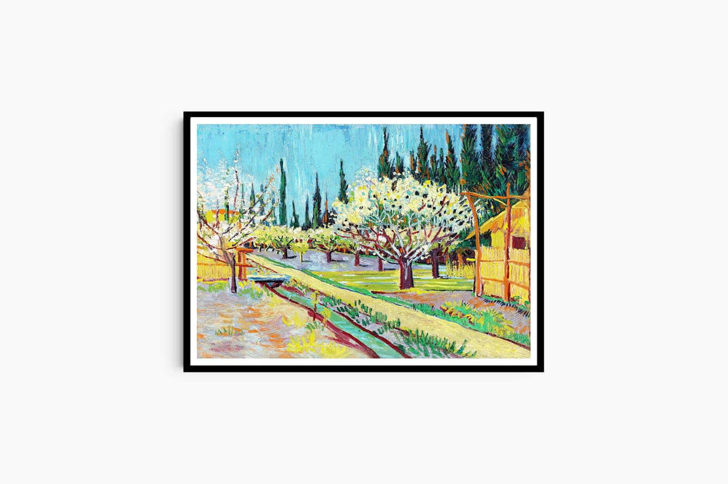 "Vincent Van Gogh - Orchard Bordered by Cypresses"