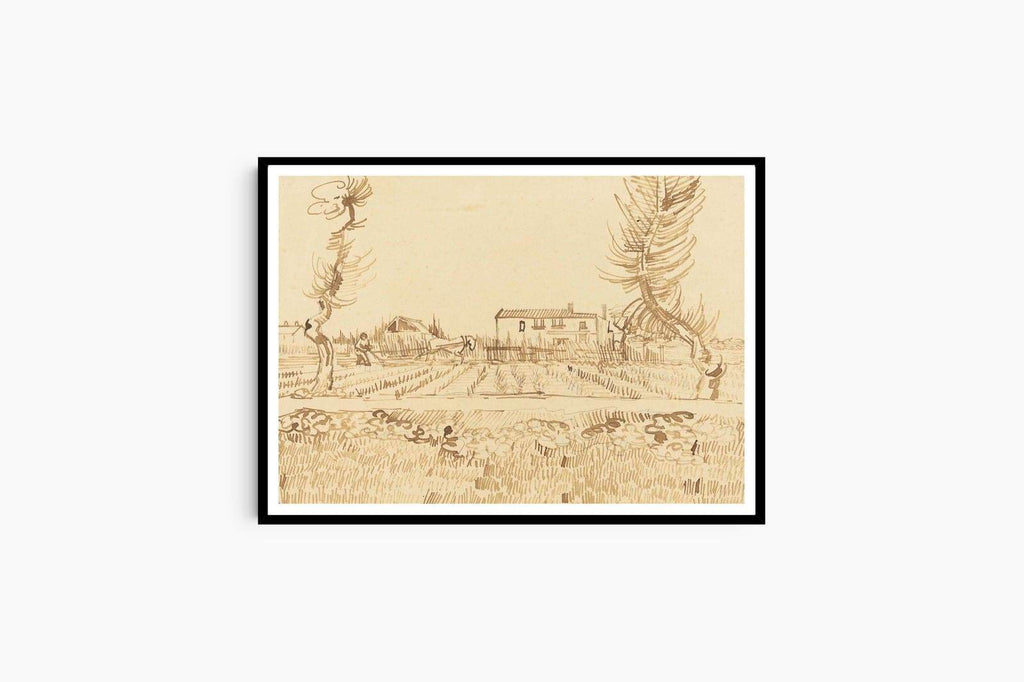 "Vincent Van Gogh - Ploughman in the Fields near Arles - Hakyarts"