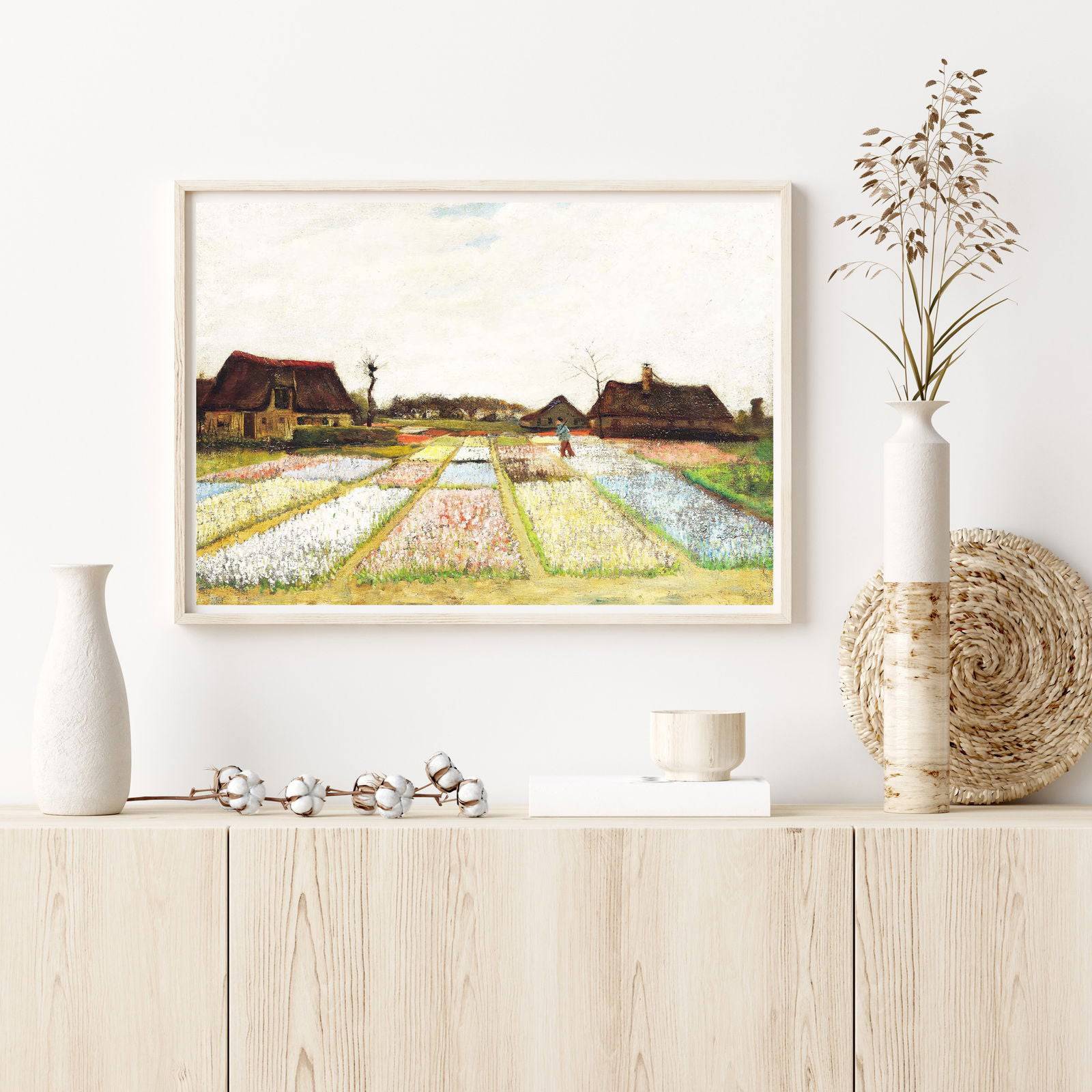 "Vincent Van Gogh - Flower Beds in Autumn"