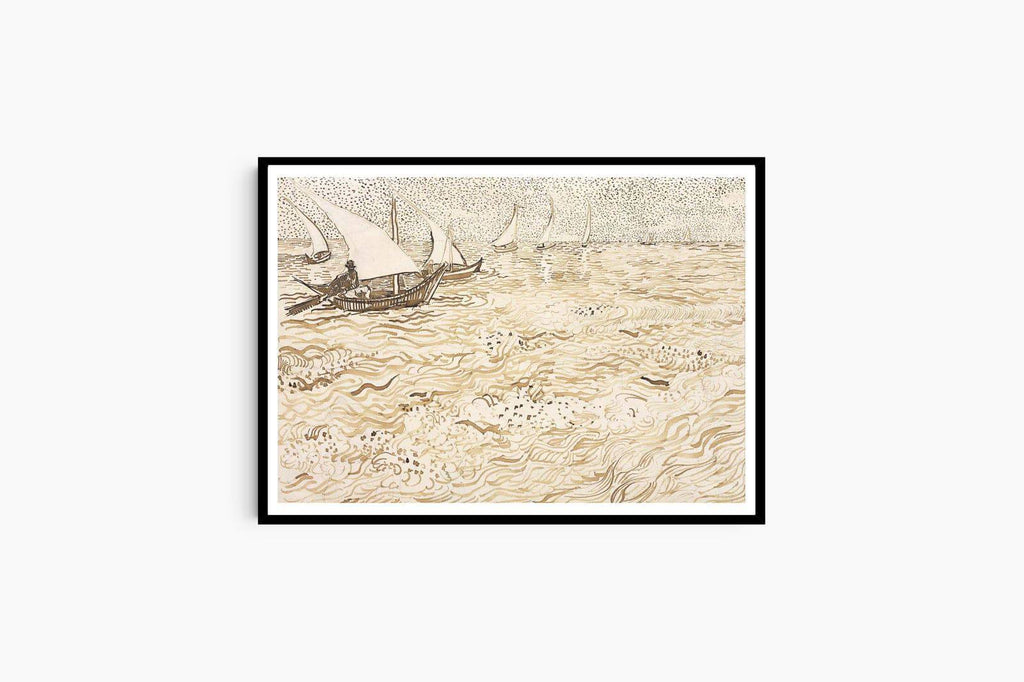 "Vincent Van Gogh - Boats at Saintes-Maries"