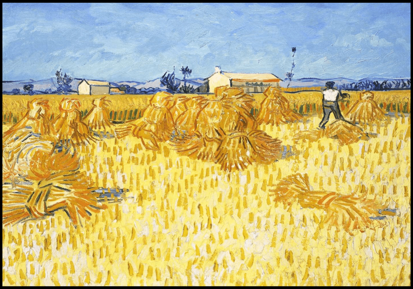 "Vincent Van Gogh - Corn Harvest in Provence"