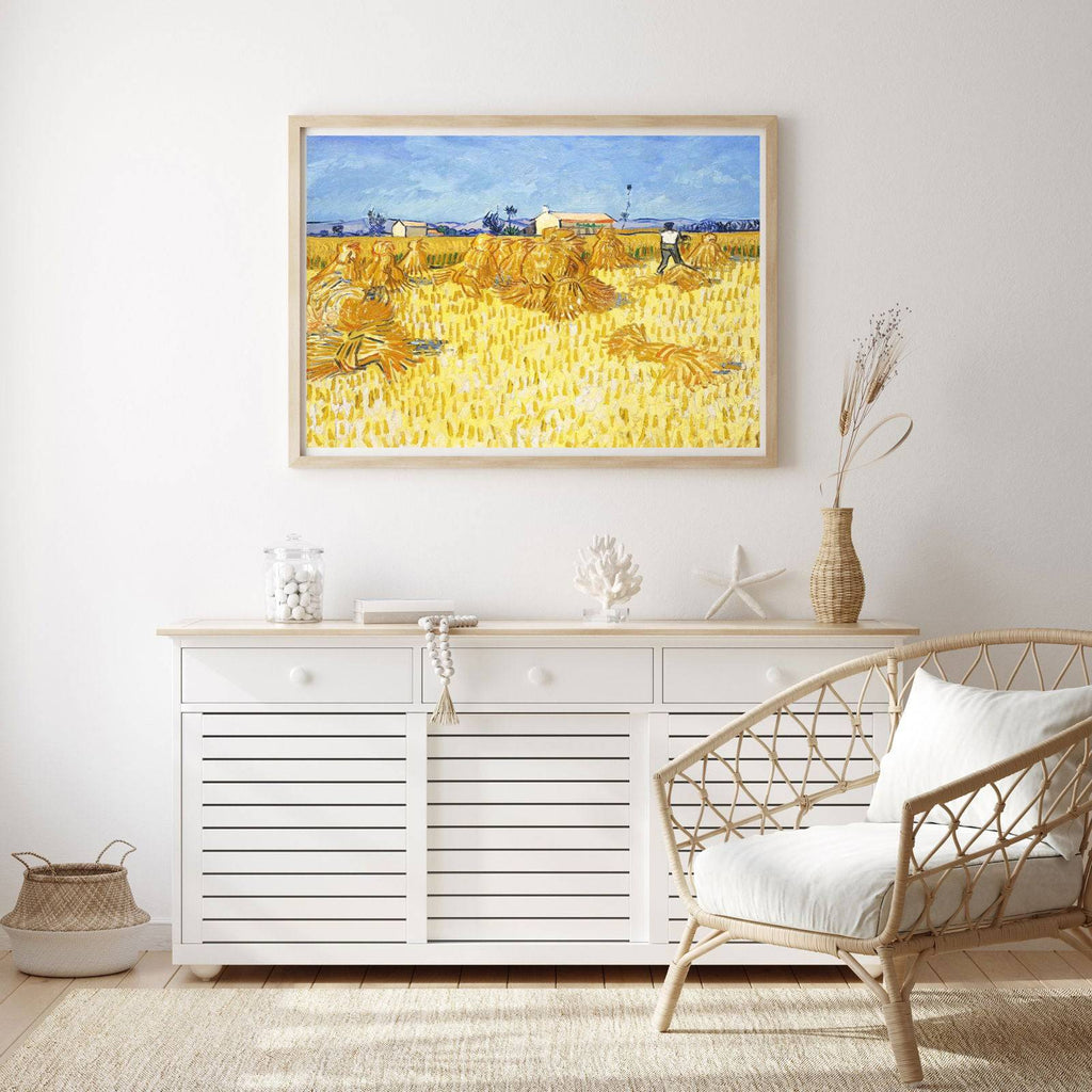 "Vincent Van Gogh - Corn Harvest in Provence"
