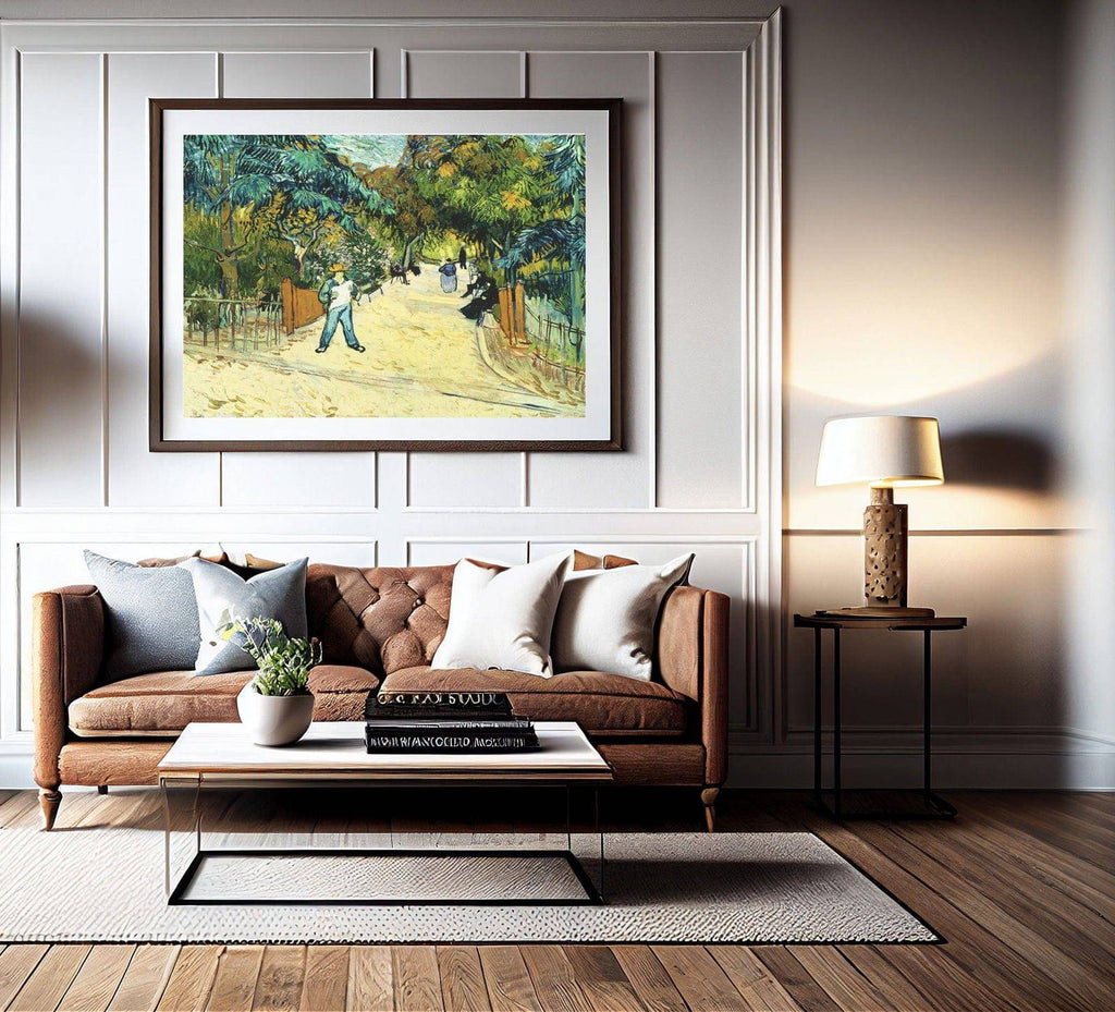 "Vincent Van Gogh - Entrance to the Public Gardens in Arles"