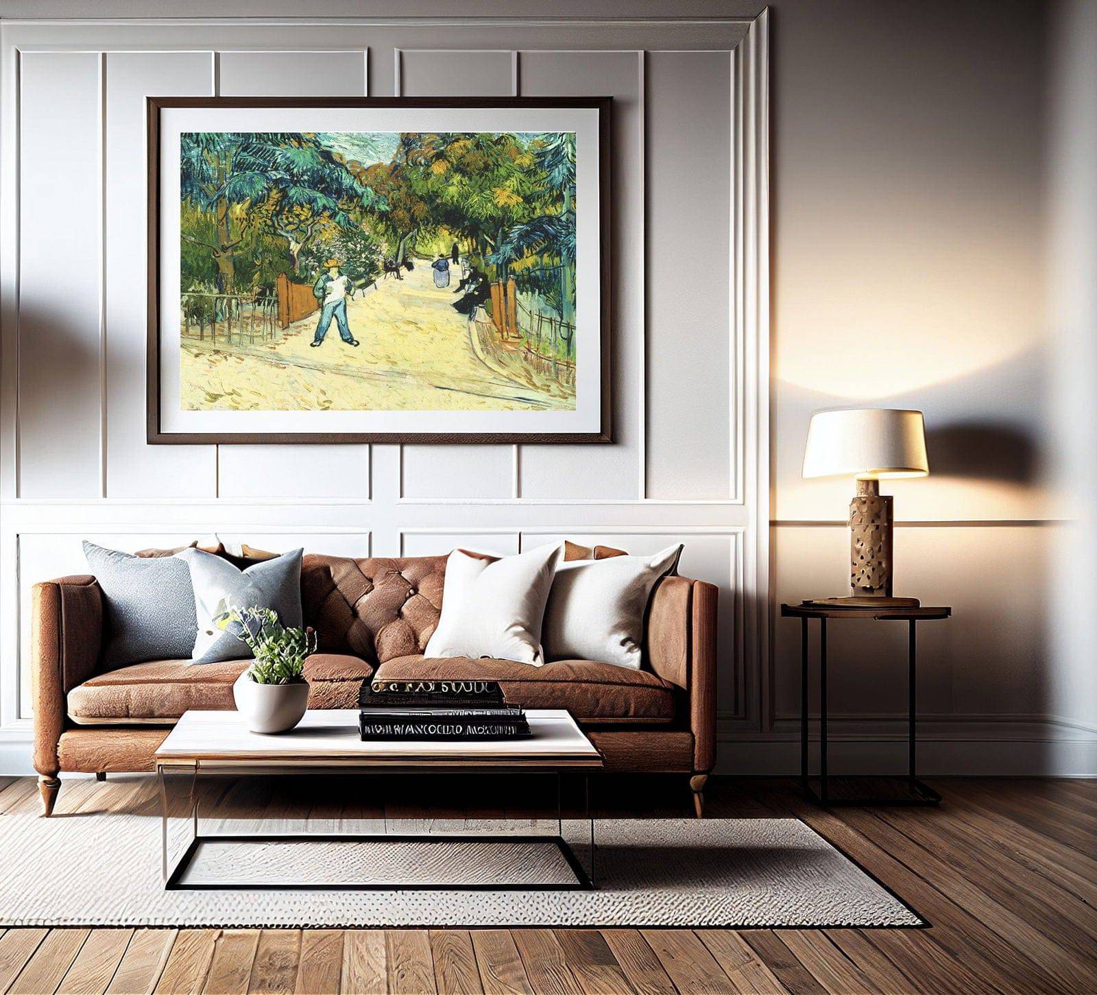 "Vincent Van Gogh - Entrance to the Public Gardens in Arles"