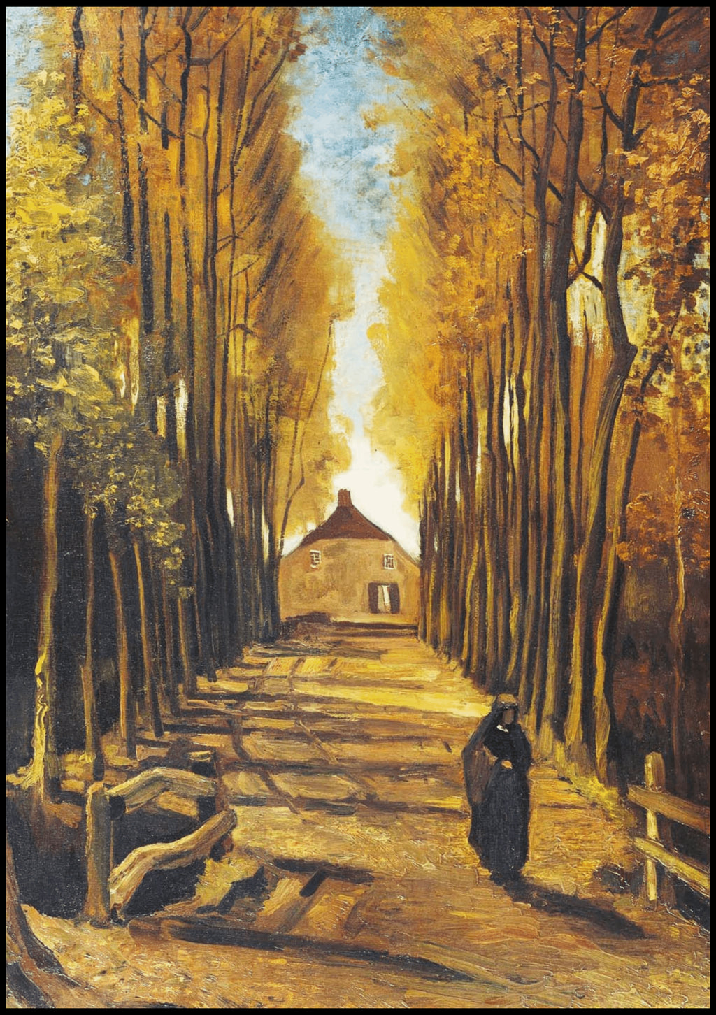 "Vincent Van Gogh - Avenue of Polars in Autumn"