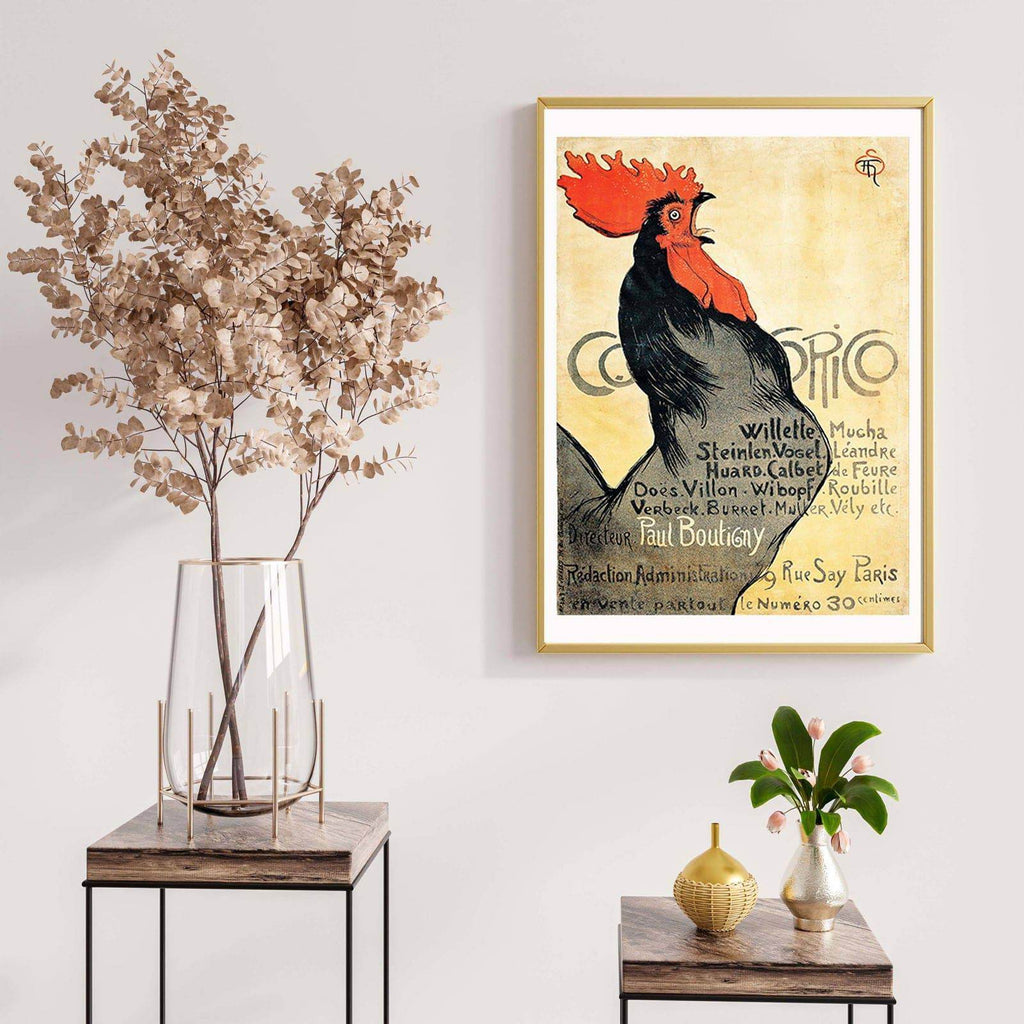 "Théophile Alexandre Steinlen - Cocorico Poster - Hakyarts"