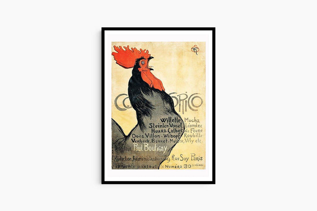 "Théophile Alexandre Steinlen - Cocorico Poster - Hakyarts"