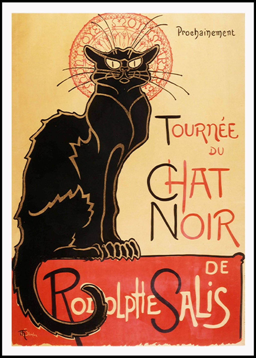 "Théophile Alexandre Steinlen - Tournée du Chat Noir Poster - Hakyarts"
