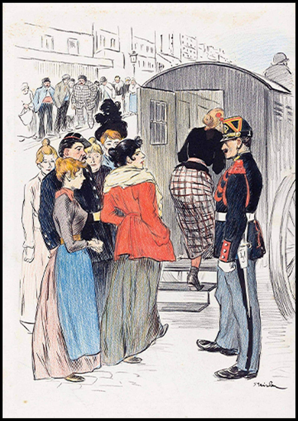 "Théophile Alexandre Steinlen - La Rafle Poster - Hakyarts"