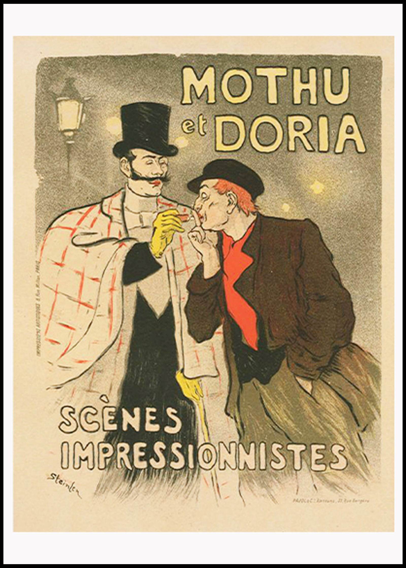 "Théophile Alexandre Steinlen - Mothu et Doria Poster - Hakyarts"