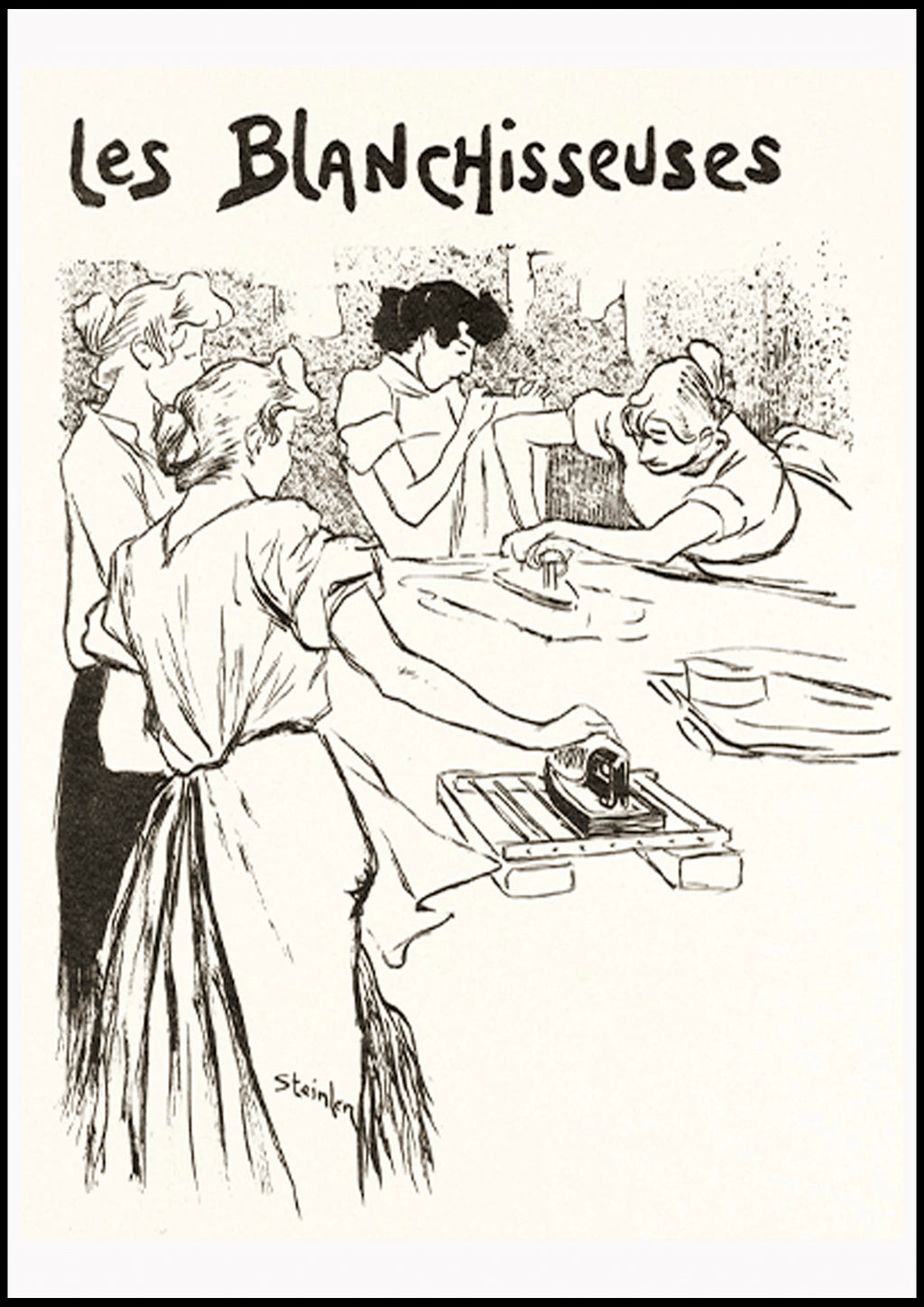 "Théophile Alexandre Steinlen - Les Blanchisseuses Poster - Hakyarts"