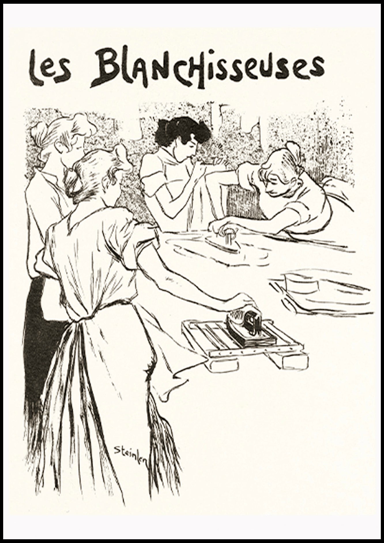 "Théophile Alexandre Steinlen - Les Blanchisseuses Poster - Hakyarts"