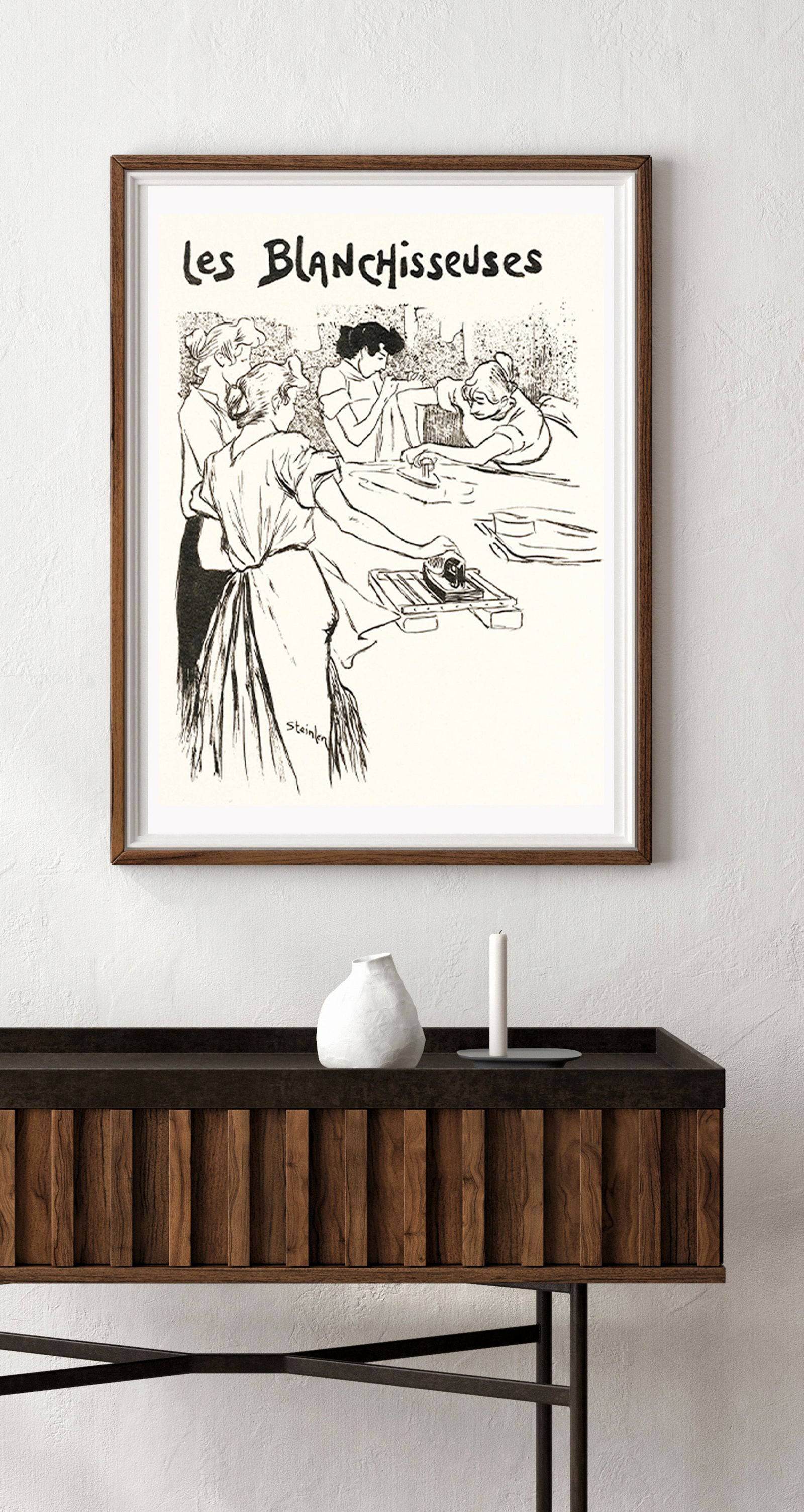 "Théophile Alexandre Steinlen - Les Blanchisseuses Poster - Hakyarts"