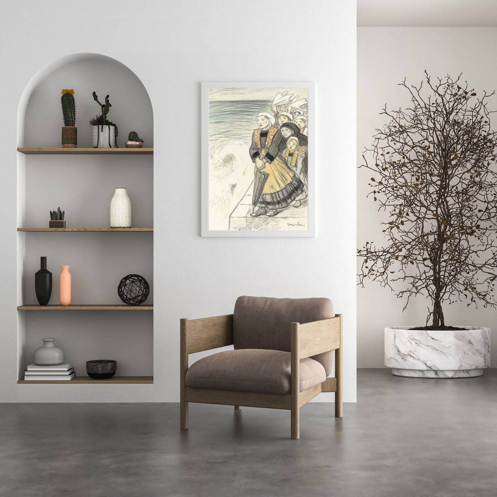 "Théophile Alexandre Steinlen - Sailors' Wives Poster - Hakyarts"