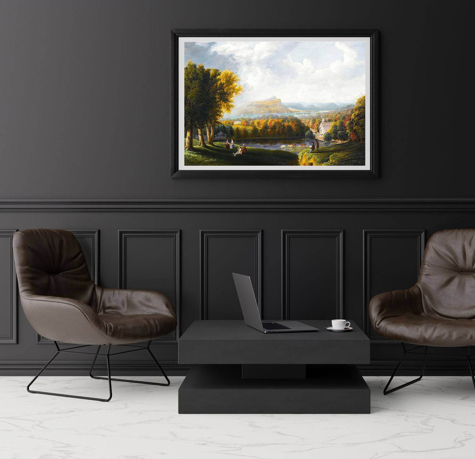 "Robert Havell Jr - View of the Hudson River - Hakyarts"