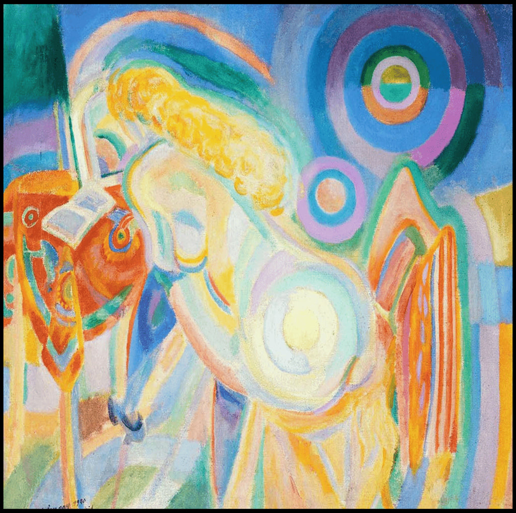 "Robert Delaunay - Nude Woman Reading - Hakyarts"