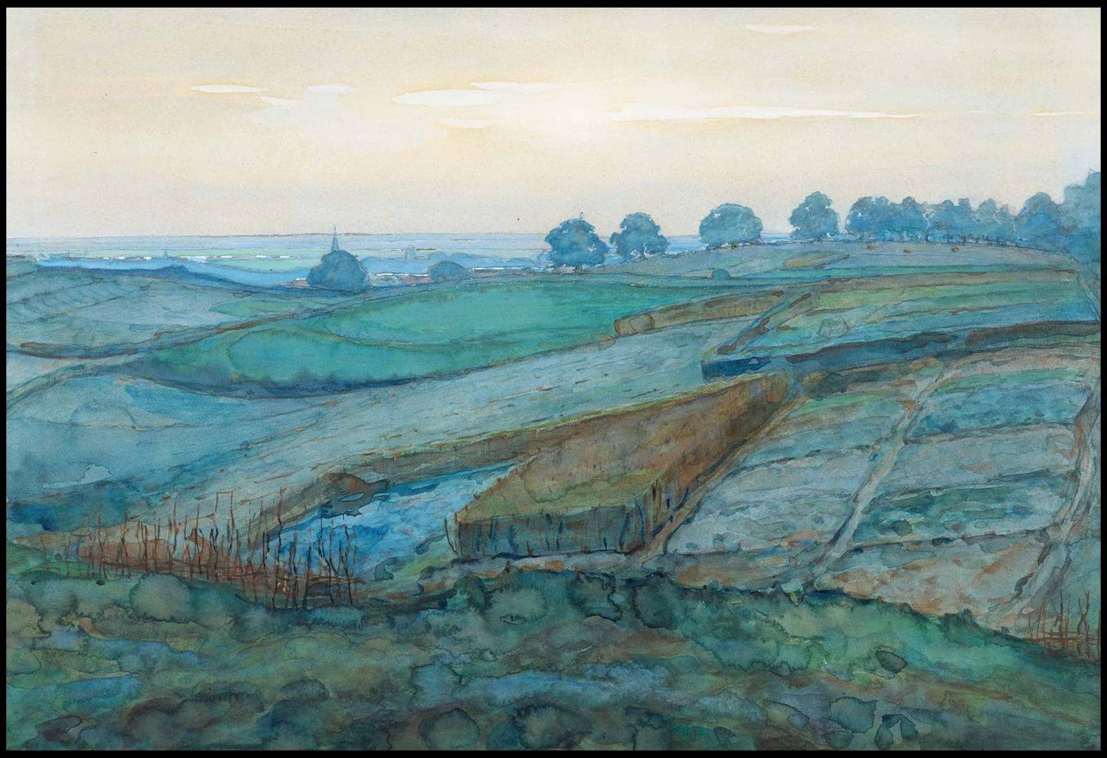 "Piet Mondrian - Landscape near Arnhem"