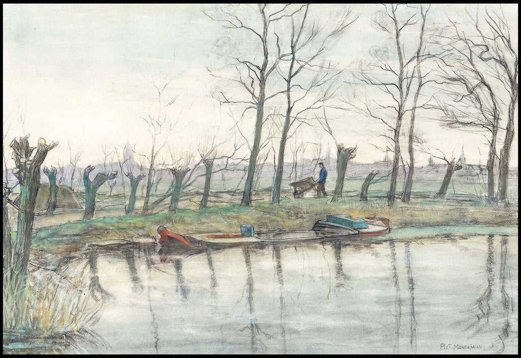 "Piet Mondrian - Amsterdam Skyline Viewed from the West"