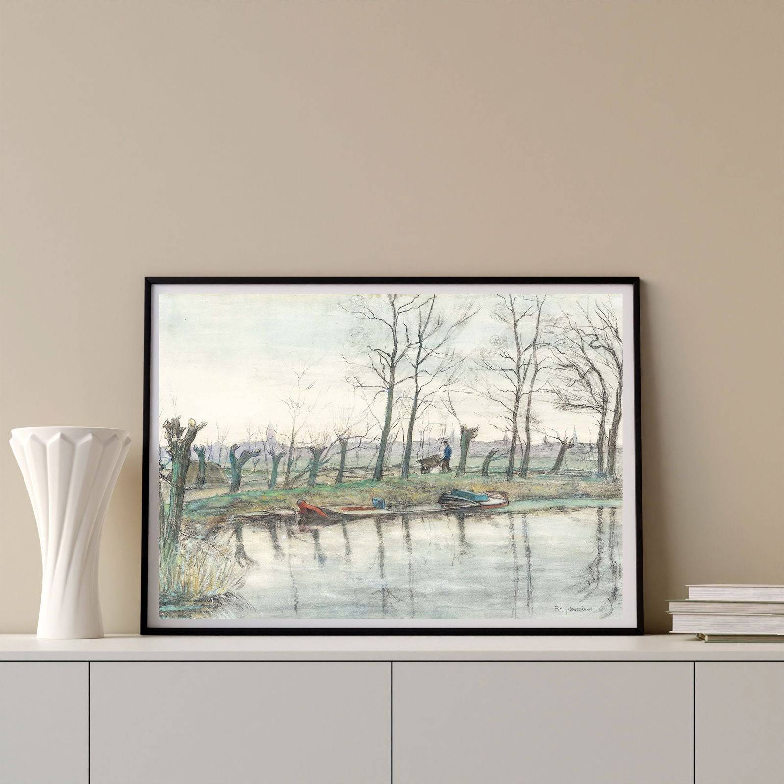 "Piet Mondrian - Amsterdam Skyline Viewed from the West"