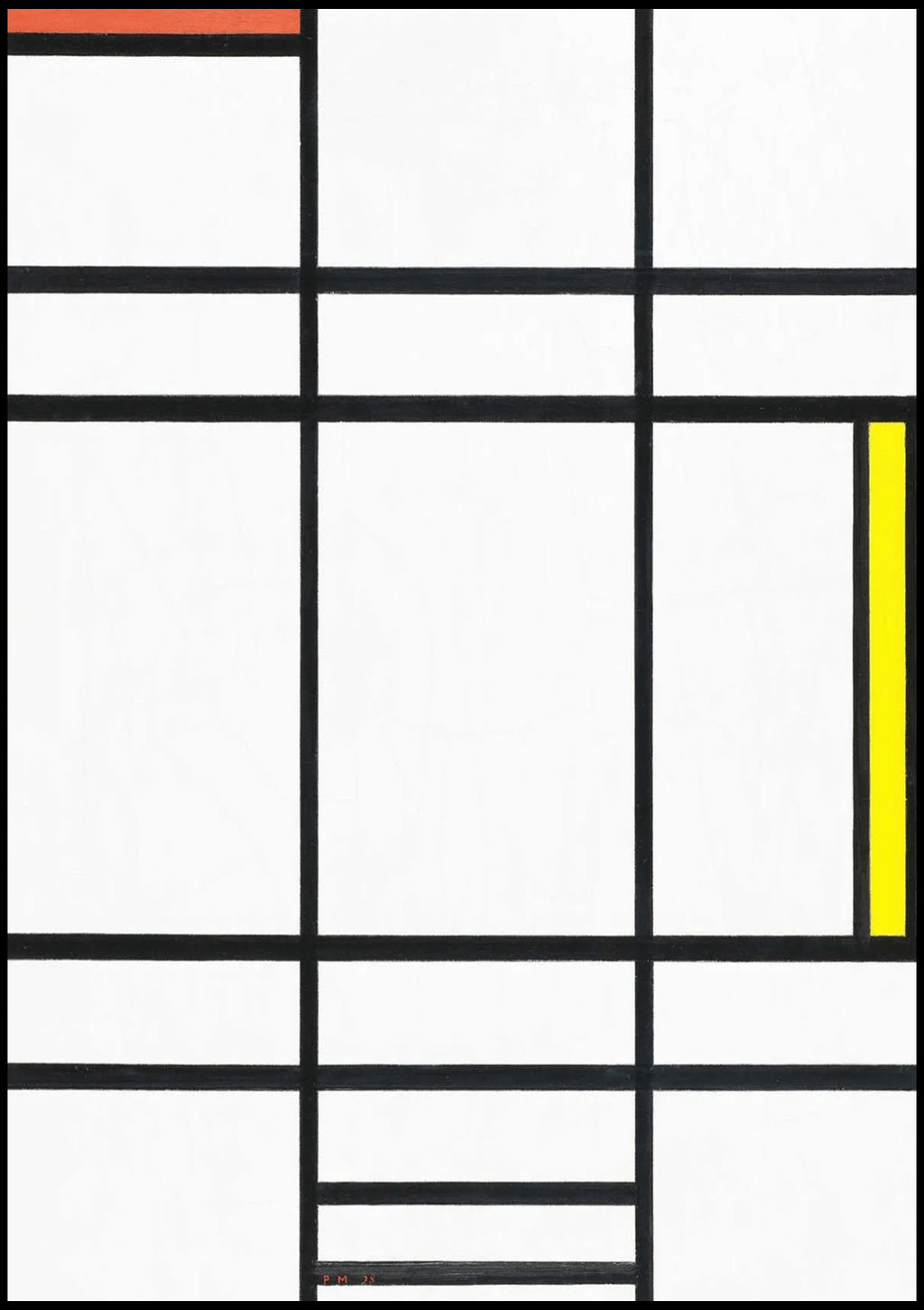 "Piet Mondrian - Composition in White, Red, and Yellow"