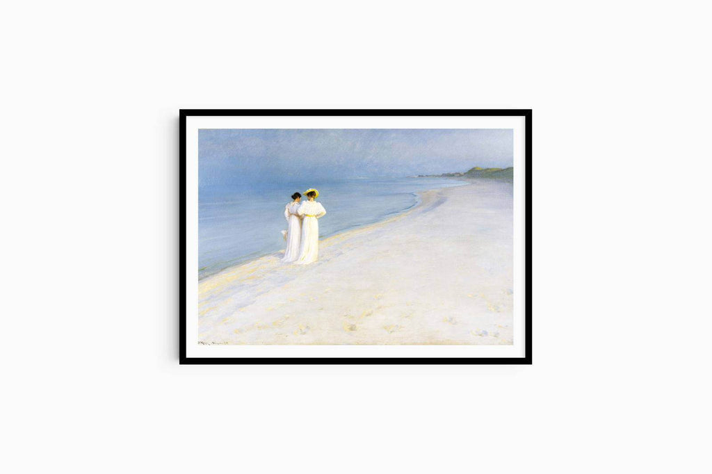 "Peder Severin Kroyer - Summer Evening on Skagen's Beach - Hakyarts"