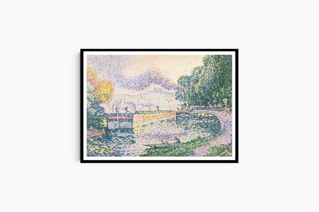 "Paul Signac - The Tugboat 'Canal in Samois'"