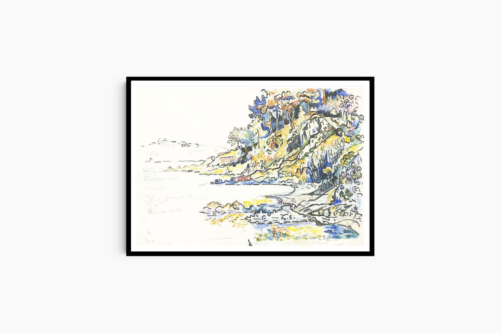 "Paul Signac - The Calanque at Saint Tropez"
