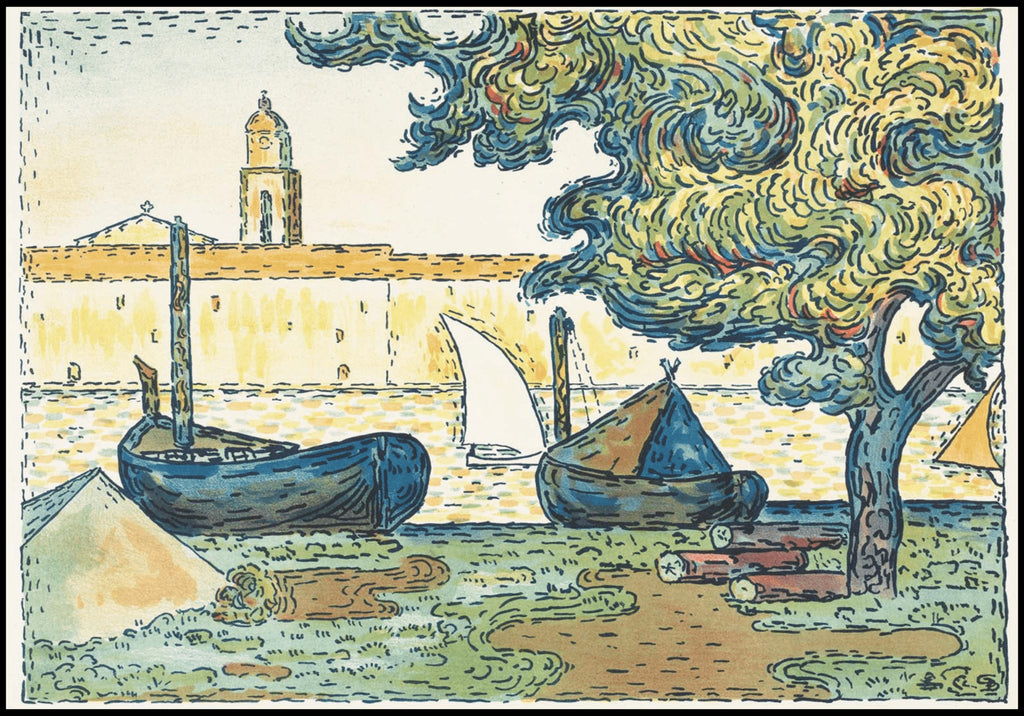 "Paul Signac - Saint-Tropez 'The Port of St. Tropez'"