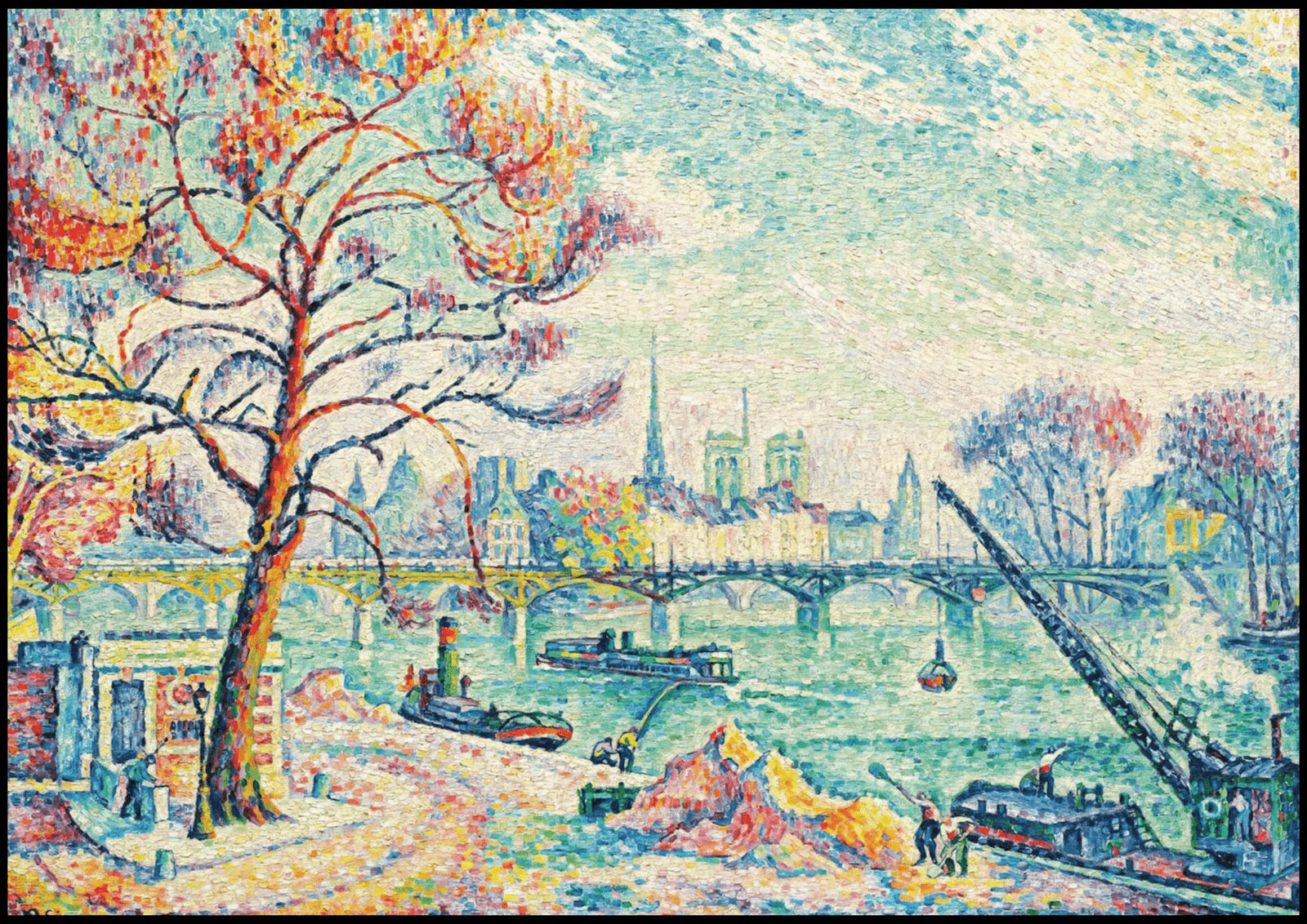 "Paul Signac - Pont Des Arts 'Paris'"