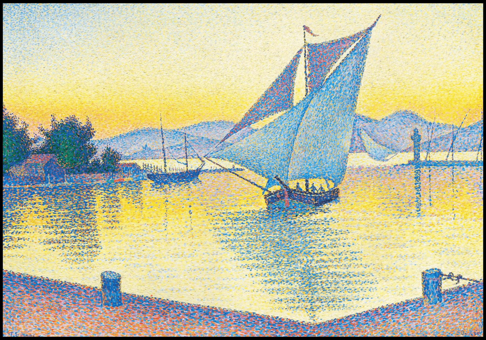 "Paul Signac - Le Port Au Soleil Couchant, Opus 236 'Saint-Tropez'"