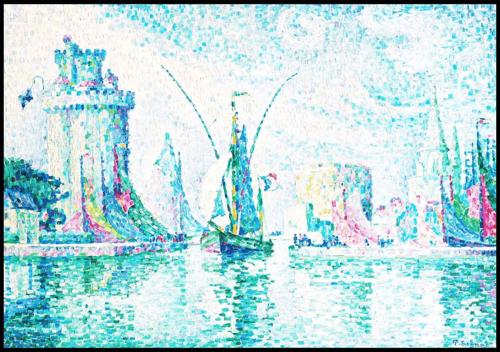 "Paul Signac - Les Tours Vertes, La Rochelle"
