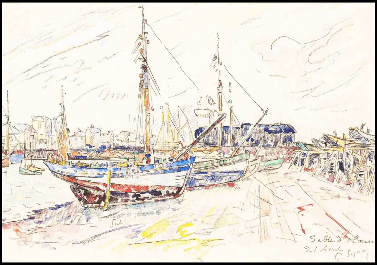 "Paul Signac - Les Sables d’ Olonne"