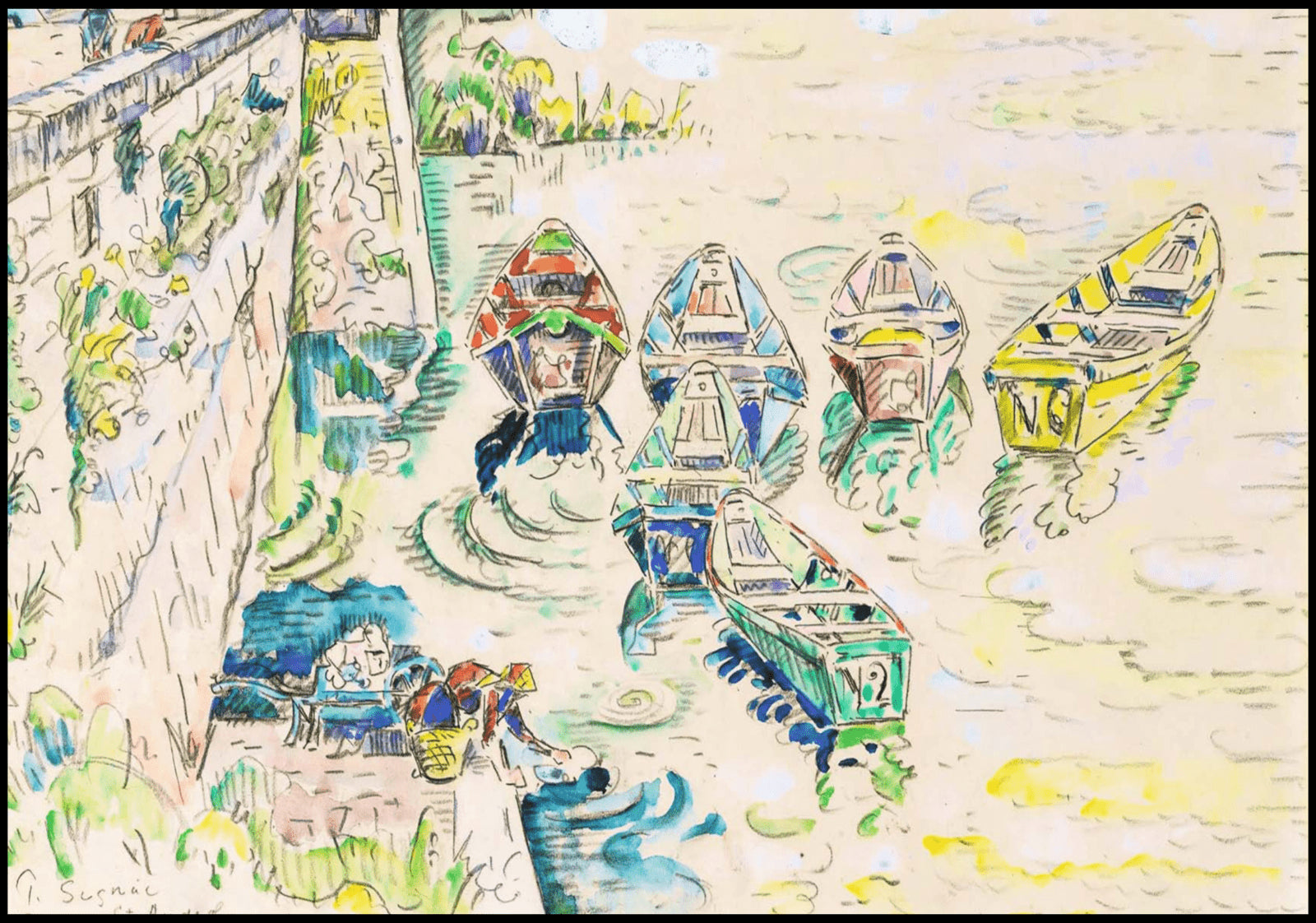 "Paul Signac - Bourg Saint-Andéo"