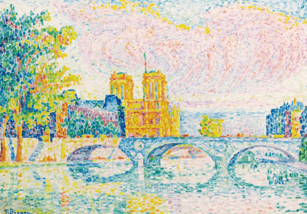 Canvas Print La Cité ‘Paris’ – Paul Signac Poster | Pointillist Neo‑Impressionist Art
