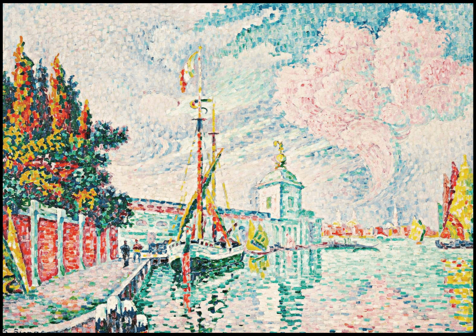 "Paul Signac - La Dogana 'Venise'"