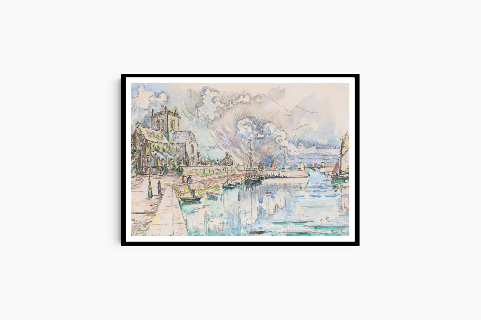 "Paul Signac - Barfleur 'Le Port'"