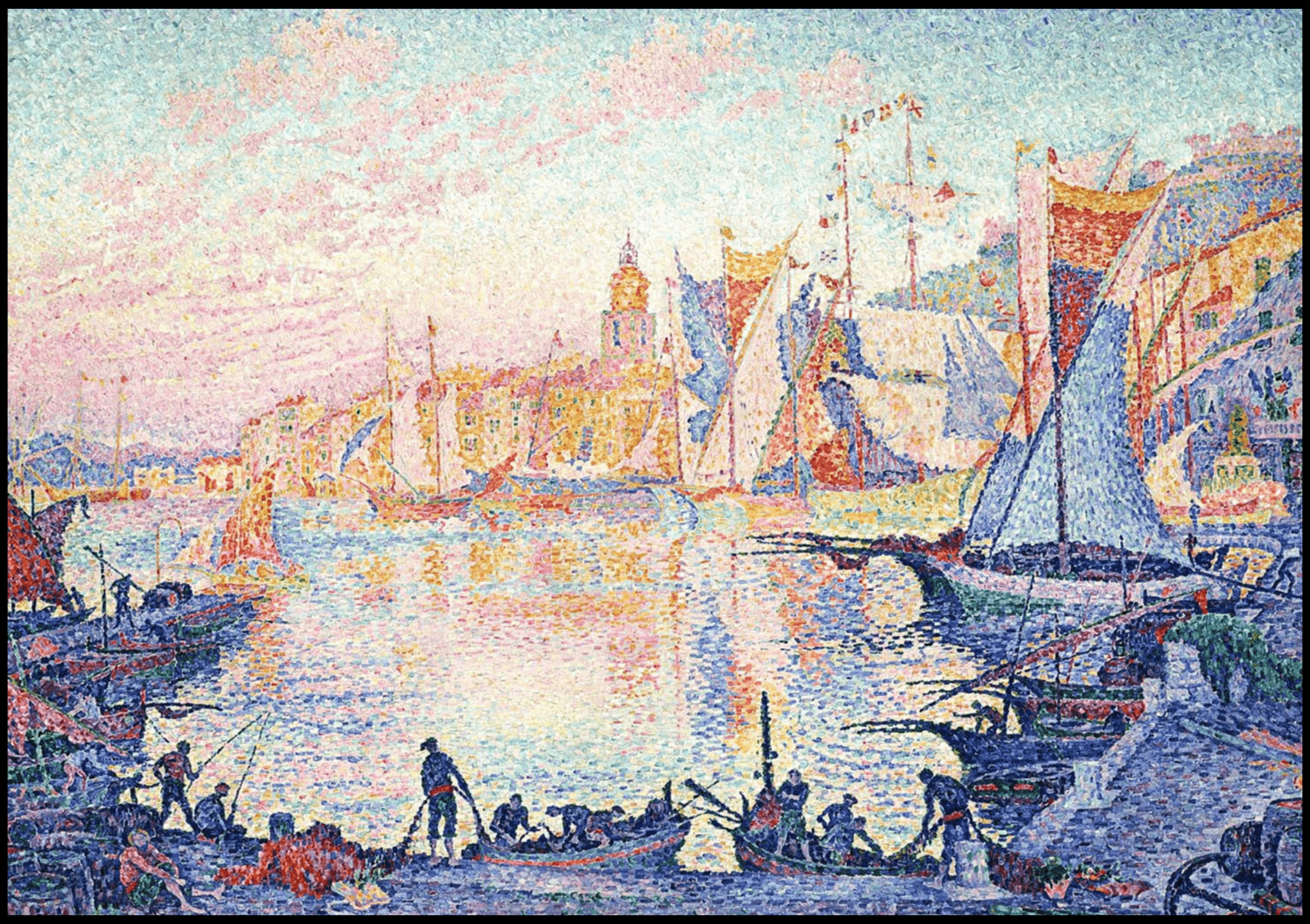 "Paul Signac - The Port of Saint-Tropez"