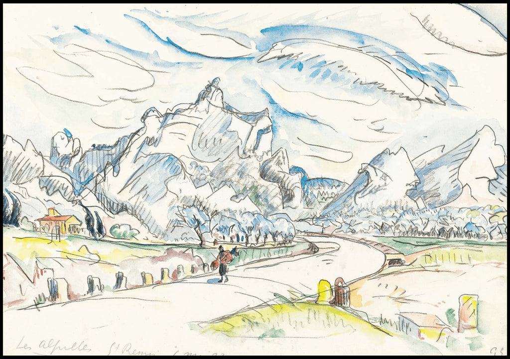 "Paul Signac - Les Alpilles Vue Depuis Saint-Rémy-De-Provence"