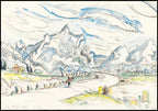 "Paul Signac - Les Alpilles Vue Depuis Saint-Rémy-De-Provence"