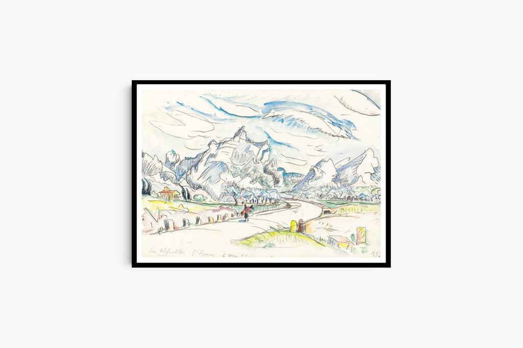 "Paul Signac - Les Alpilles Vue Depuis Saint-Rémy-De-Provence"