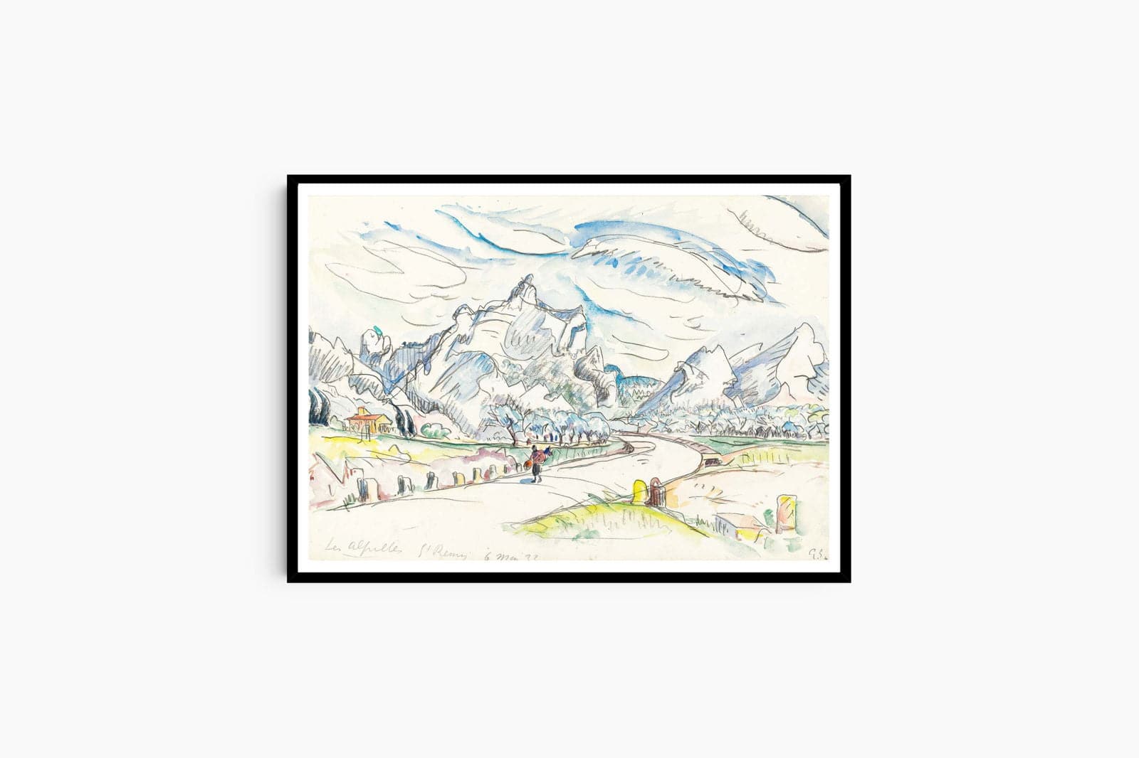 "Paul Signac - Les Alpilles Vue Depuis Saint-Rémy-De-Provence"