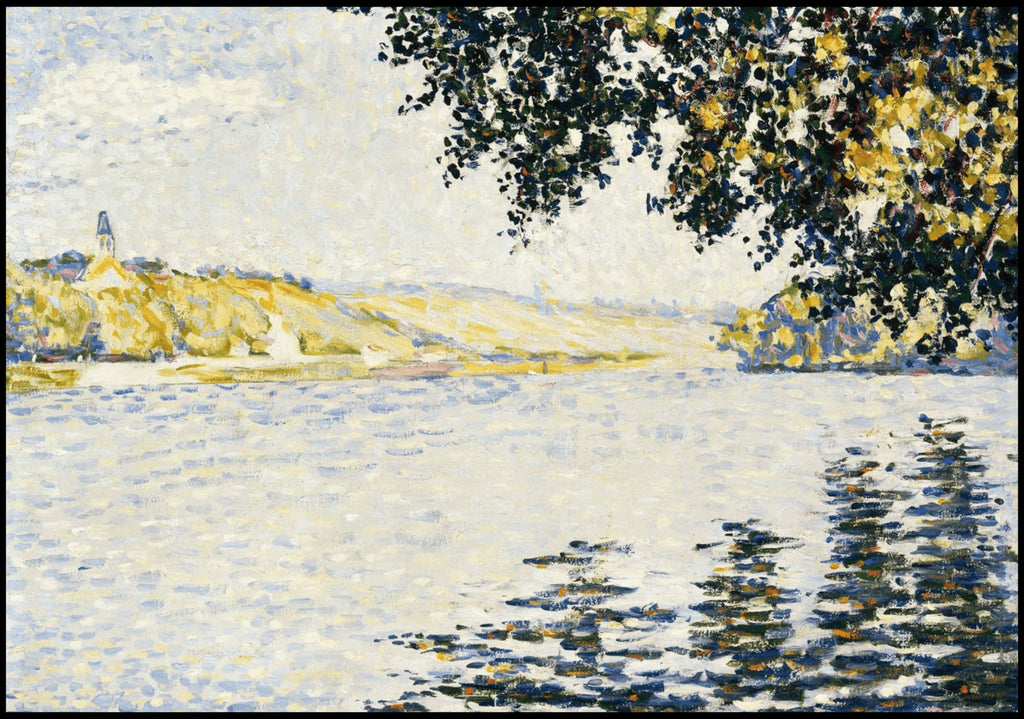 "Paul Signac - View of the Seine at Herblay"
