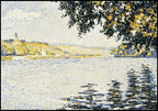 "Paul Signac - View of the Seine at Herblay"